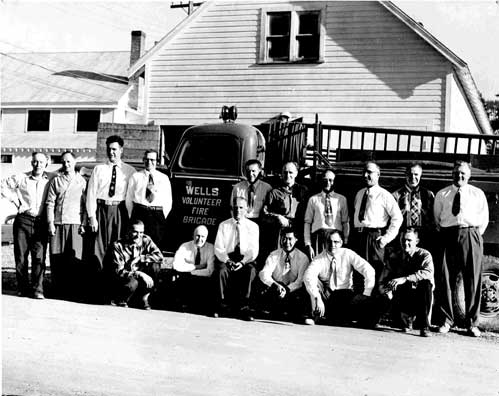 Members of the Wells Volunteer Fire Brigade, wpH70