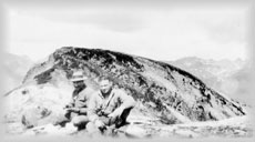 Two men on a mountain near Wells, wpH116