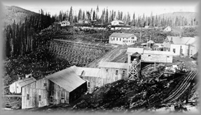 Buildings that make up the Cariboo Gold Quartz Mine site, wpH323