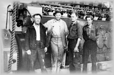 Workers in the powerhouse at the Cariboo Gold Quartz Mine, wpH453